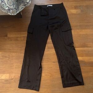 Zara Black Silk Pants
